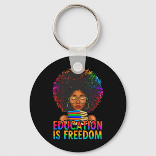 Black History Onderwijs Is Vrijheid Boeken Leraar Sleutelhanger
