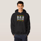Black History Pajamas Afro Black Excellence Black  Hoodie (Voorkant volledig)
