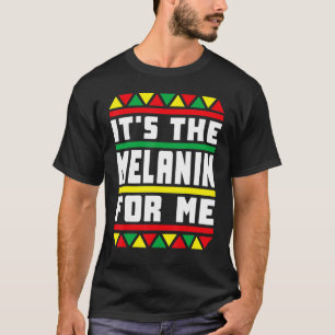 Black History Pajamas Afro Het is de melanine voor T-shirt