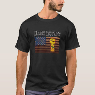 Black History Patriotic -Afrikaans-Amerikaans T-shirt