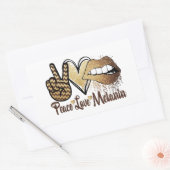 Black History Peace Love Melanin Sticker (Envelop)