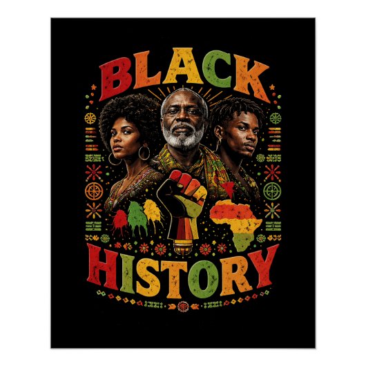 Black History Perfect Poster (Voorkant)