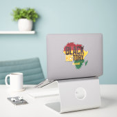 Black History Period Africa Map Cultural supporter Sticker (Laptop op bureau)