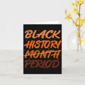 Black History Period African American History Men  Kaart (Gele Bloem)