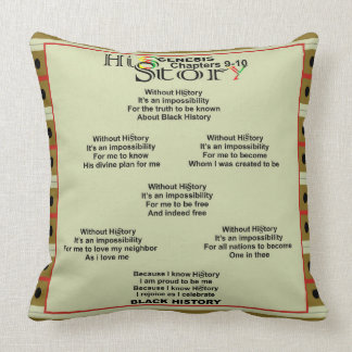Black History Poem Sqauare Pillow Kussen