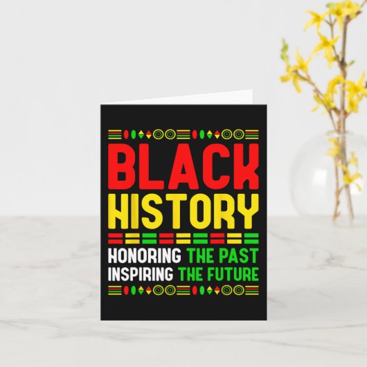 Black History Pride Bhm Afrikaans erfgoed Afrikaan Kaart (Gele Bloem)