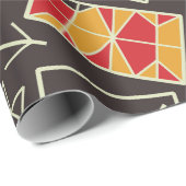 Black History Pride - Brave Heart Geometrisch Cadeaupapier (Rol Hoek)