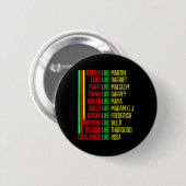 Black History Pride Martin Black Afro Afrikaans Ronde Button 5,7 Cm (Voorkant /achterkant)