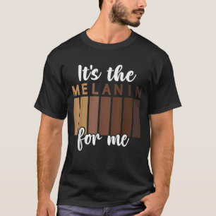 Black History Pride Melanin African American Man W T-shirt