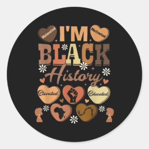 Black History Pride Melanin Black Cowgirl Afro Ame Ronde Sticker