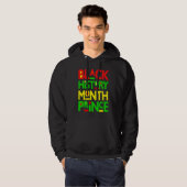 Black History Prince Melanin Boy Son Bruh Brown Sk Hoodie (Voorkant volledig)