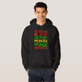 Black History Prince Melanin Boy Son Bruh Brown Sk Hoodie (Voorkant volledig)