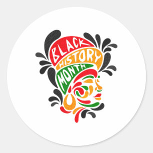 Black History Queen Melanin African American Histo Ronde Sticker
