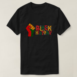 Black History Raised Fist Empowerment Mannen T-shi T-shirt