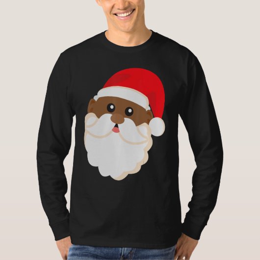 Black History Santa Funny Cool Pride Kerstmis T-shirt (Voorkant)