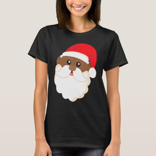 Black History Santa Funny Cool Pride Kerstmis T-shirt (Voorkant)