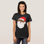 Black History Santa Funny Cool Pride Kerstmis T-shirt (Voorkant volledig)