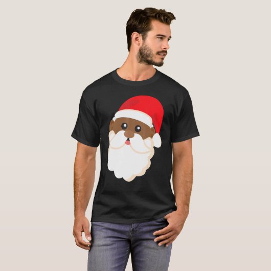 Black History Santa Funny Cool Pride Kerstmis T-shirt (Voorkant volledig)