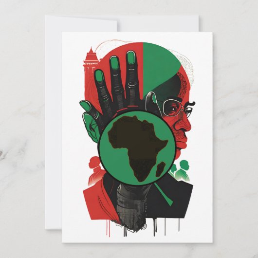 BLACK HISTORY SERIES - De Afrikaanse Scholar Feestdagenkaart (Voorkant)