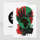 BLACK HISTORY SERIES - De Afrikaanse Scholar Feestdagenkaart (Voorkant / Achterkant)