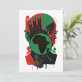 BLACK HISTORY SERIES - De Afrikaanse Scholar Feestdagenkaart (Staand voorkant)