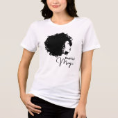 Black History Shirt voor vrouwen Afro (Voorkant)
