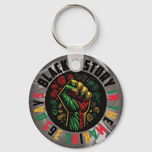 Black History Sleutelhanger Eer de cultuur (Voorkant)