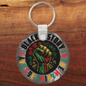 Black History Sleutelhanger Eer de cultuur (Voorkant)