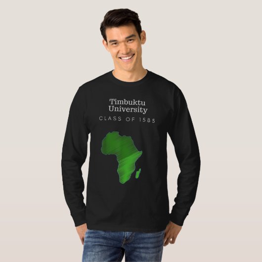 Black History Timbuktu University T-shirt (Voorkant volledig)