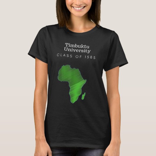 Black History Timbuktu University T-shirt (Voorkant)