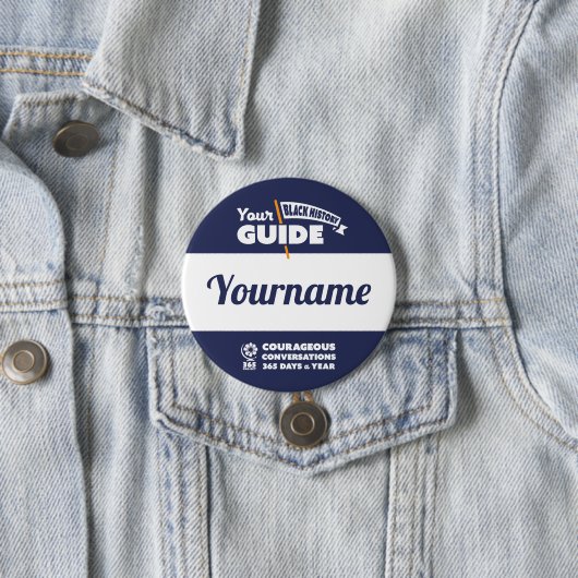 Black History Tour Guide Naam Button (In situ)