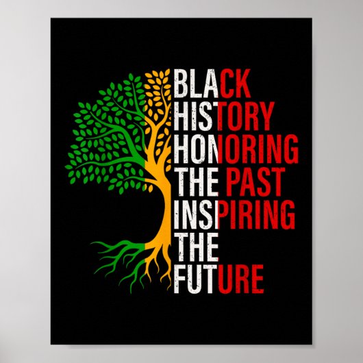 Black History Tree Black History is een Amerikaans Poster (Voorkant)