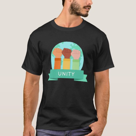 Black History Unity African Love Beauful Americ T-shirt (Voorkant)