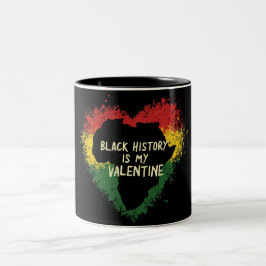 Black History Valentijn Tweekleurige Koffiemok