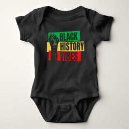 Black History Vibes Melanin Baby Baby Boys Girls Romper