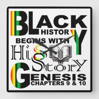 Black History Wall klok