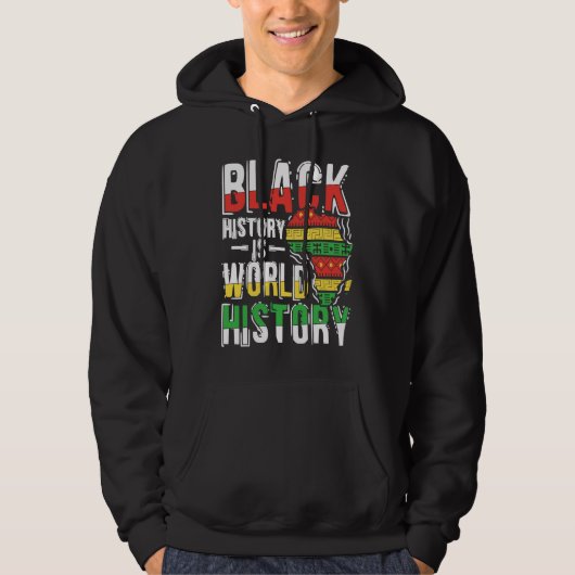Black Histroy Month Prde African American Hoodie (Voorkant)