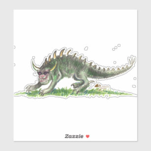 Black Hodag Monster Rheinlander Wisconsin Sticker