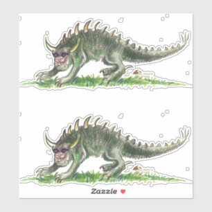 Black Hodag Monster Rheinlander Wisconsin Sticker