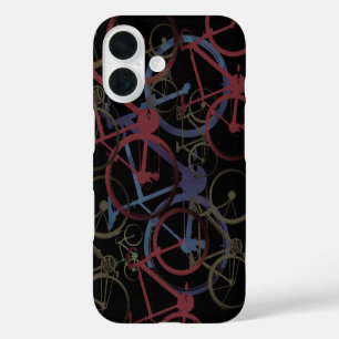Black Hoesje-Mate iPhone draagtas van fietsen 16 Hoesje