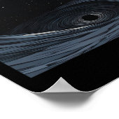 Black Hole Anime Style Sticker Poster (Hoek)