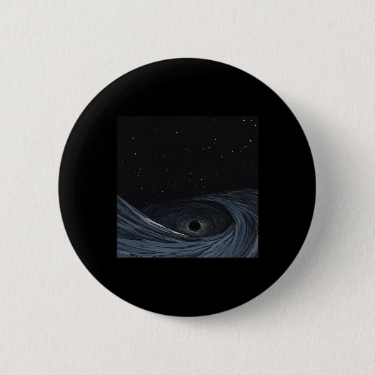 Black Hole Anime Style Sticker Ronde Button 5,7 Cm (Voorkant)