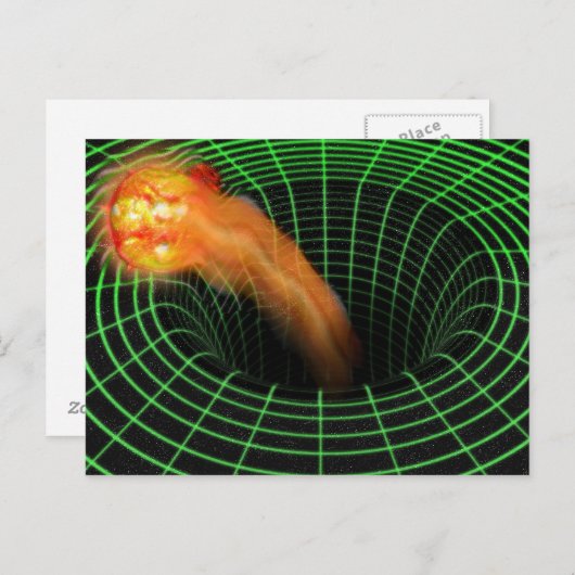 Black Hole briefkaart (Voorkant / Achterkant)