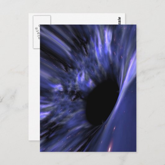 Black Hole Briefkaart (Voorkant / Achterkant)