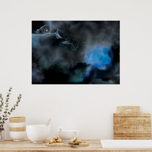 Black Hole & Companion Star Poster (Keuken)