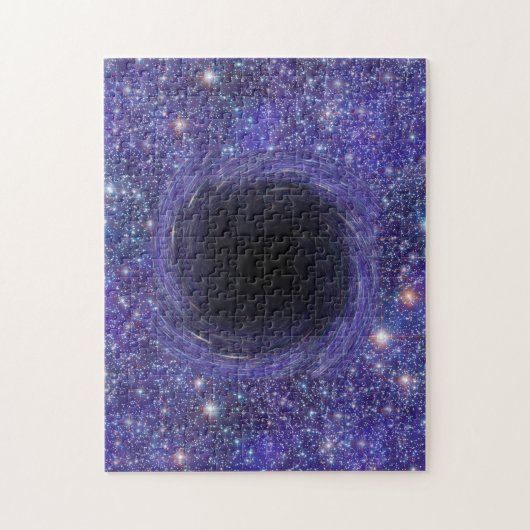 Black Hole Cool Cosmic Buitenspace Galaxy-sterren Legpuzzel (Verticaal)