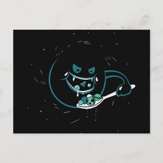 Black Hole Devours Briefkaart (Voorkant)