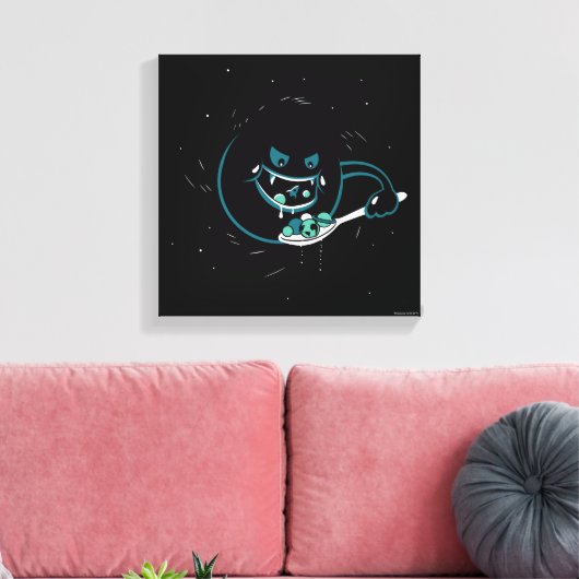 Black Hole Devours Canvas Afdruk (Insitu (Woonkamer))