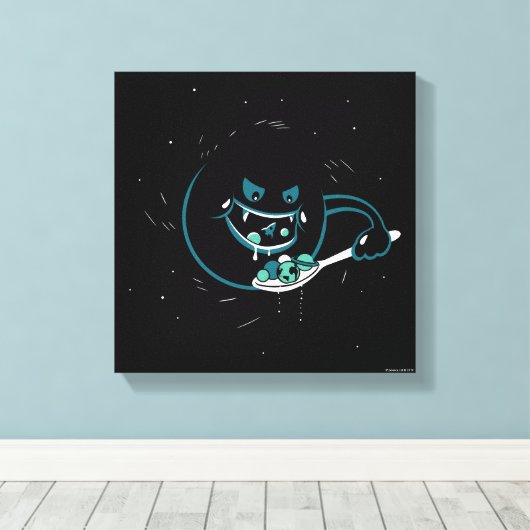 Black Hole Devours Canvas Afdruk (Insitu (Houten vloer))