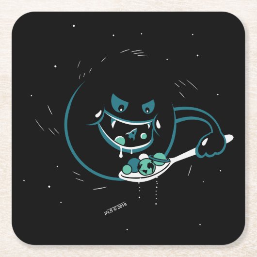 Black Hole Devours Kartonnen Onderzetters (Voorkant)